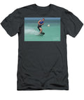 Man Creating a Spray on a Wakeboard in Aruba Dejavu Designs T-Shirt