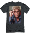 Man Crossing His Eyes and Adjusting His Glasses Funny Portrait Print Felix Mizioznikov T-Shirt