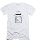Man in Hat with Mustache Csa Images T-Shirt