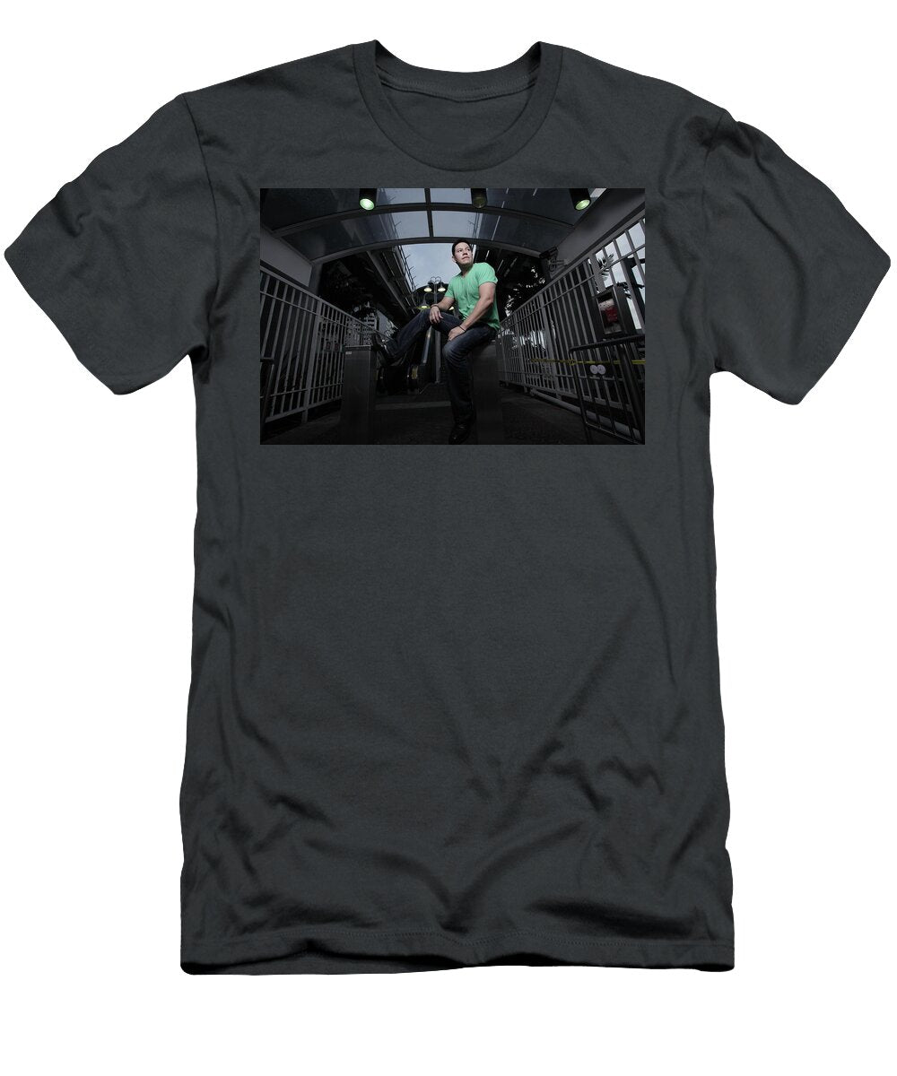Man in the City At Night Felix Mizioznikov T-Shirt