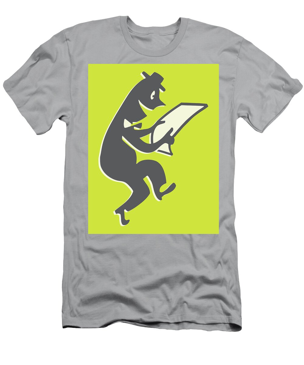 Man Reading a Document Csa Images T-Shirt