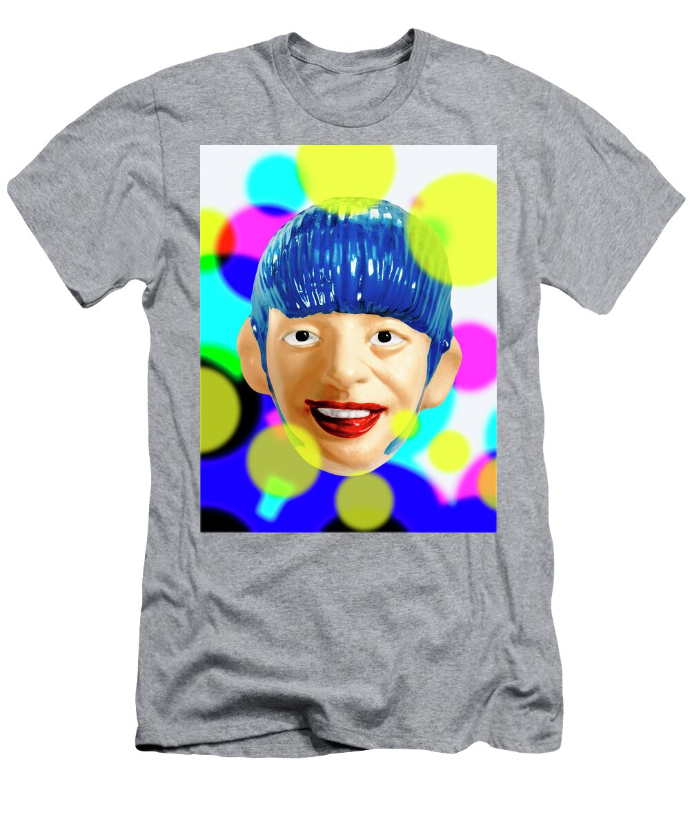 Man with Blue Hair Csa Images T-Shirt