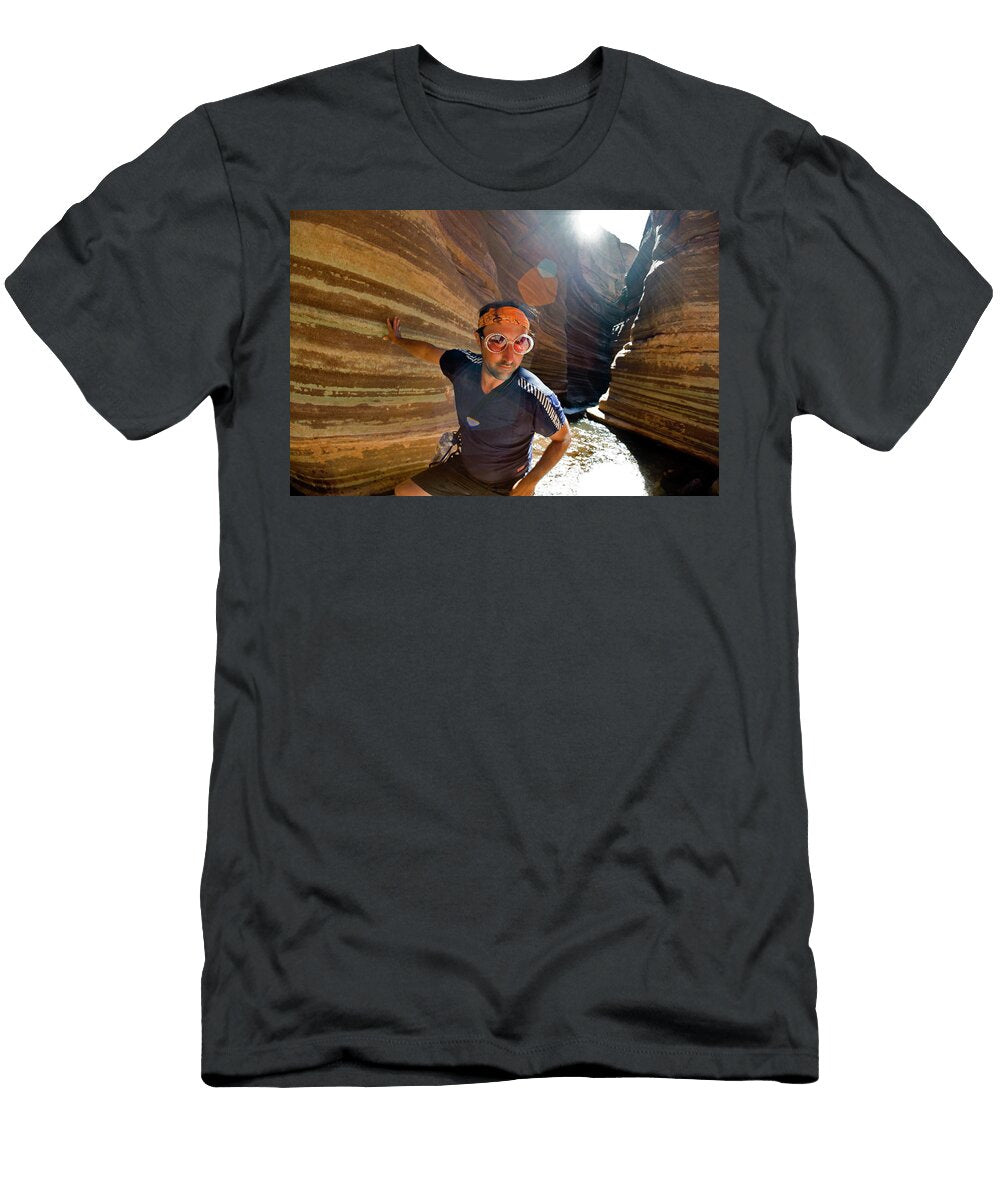 Man with Funny Glasses and Bandana Whit Richardson T-Shirt