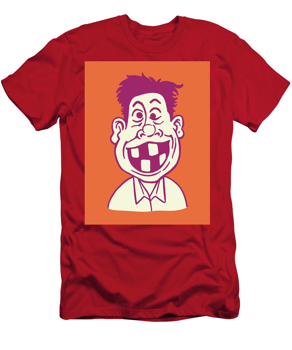 Man with Missing Teeth Csa Images T-Shirt