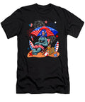 Manatee Sunglasses Relaxing on Beach 4th of July Sophie Eleanor T-Shirt