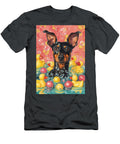 Manchester Terrier Dog Enjoying a Bubbly Bath Adrien Efren T-Shirt