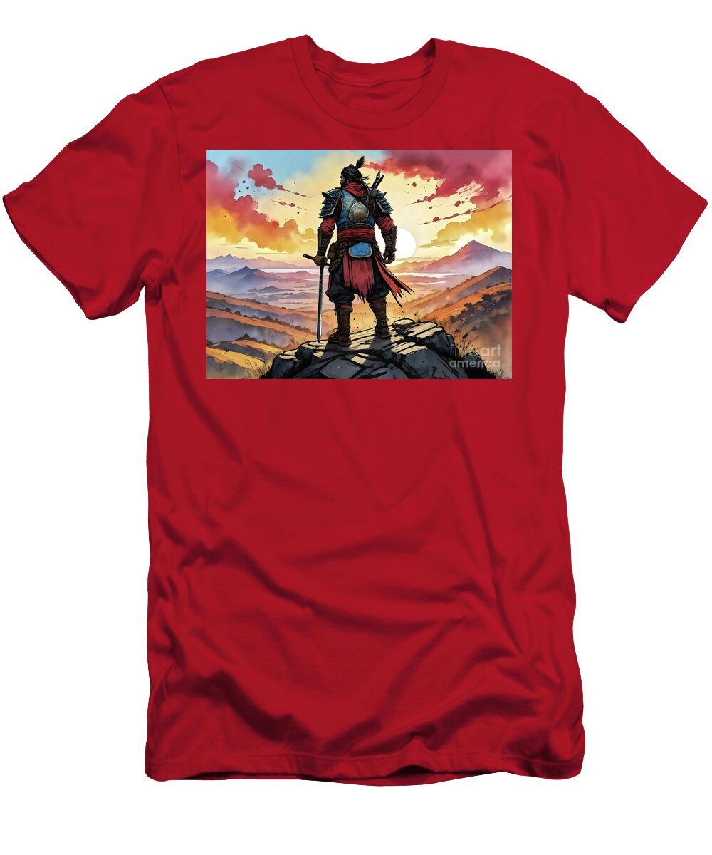 Manchurian Warrior At Dawn 3 Peter Awax T-Shirt