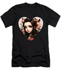 Manga Cute Anime Girl Anime Heart Heart Doodle Little Girl Silhouette Mounir Khalfouf T-Shirt