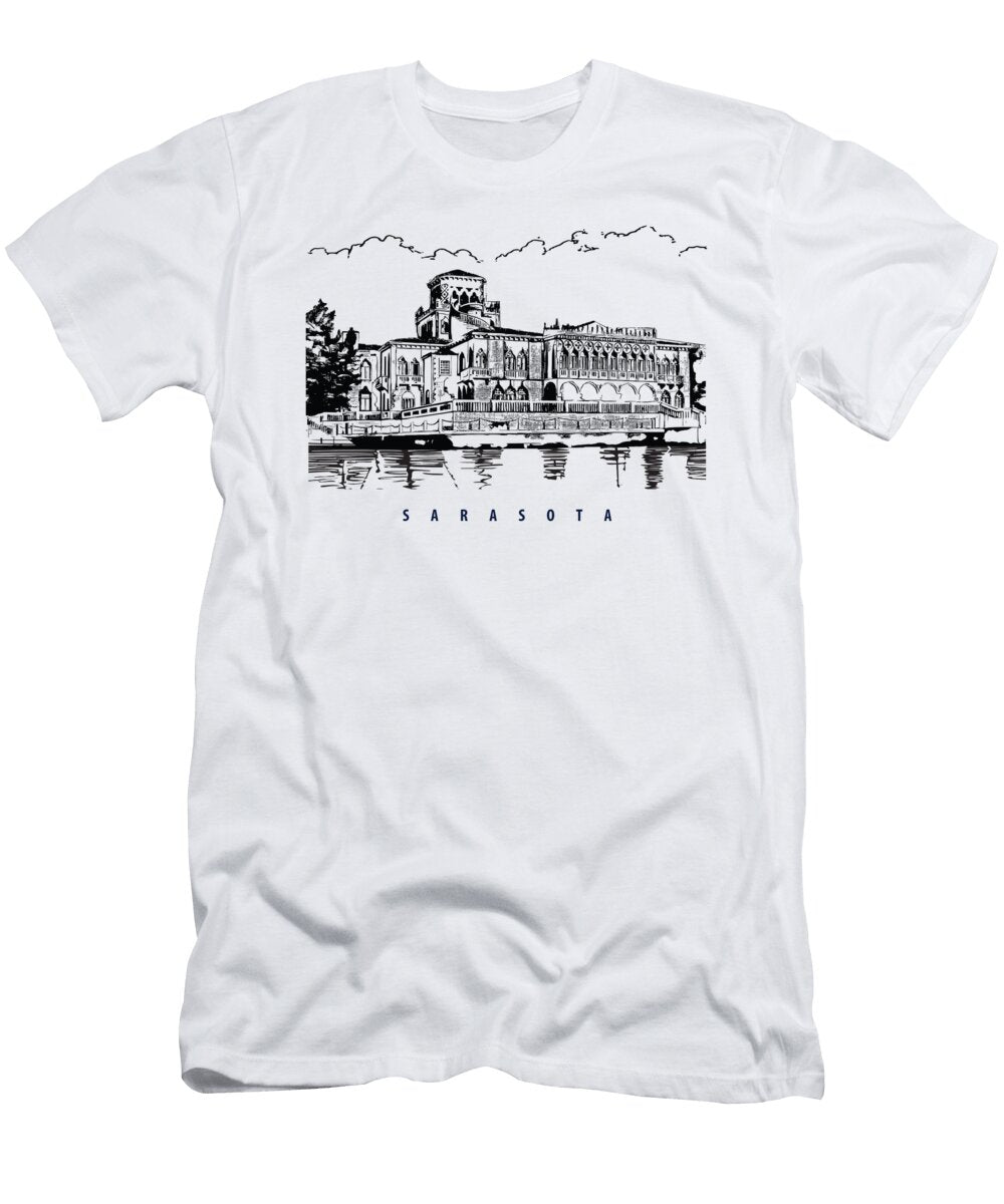 Mansion in Sarasota Florida Long Shot T-Shirt