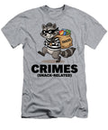 Masked Raccoon Snack Heist Funny Designs T-Shirt