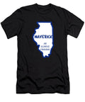 Maverick an Illinois Original with Outline of Illinois Chomper Designs T-Shirt