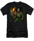 Medieval Warriors in Dungeon James Spears T-Shirt