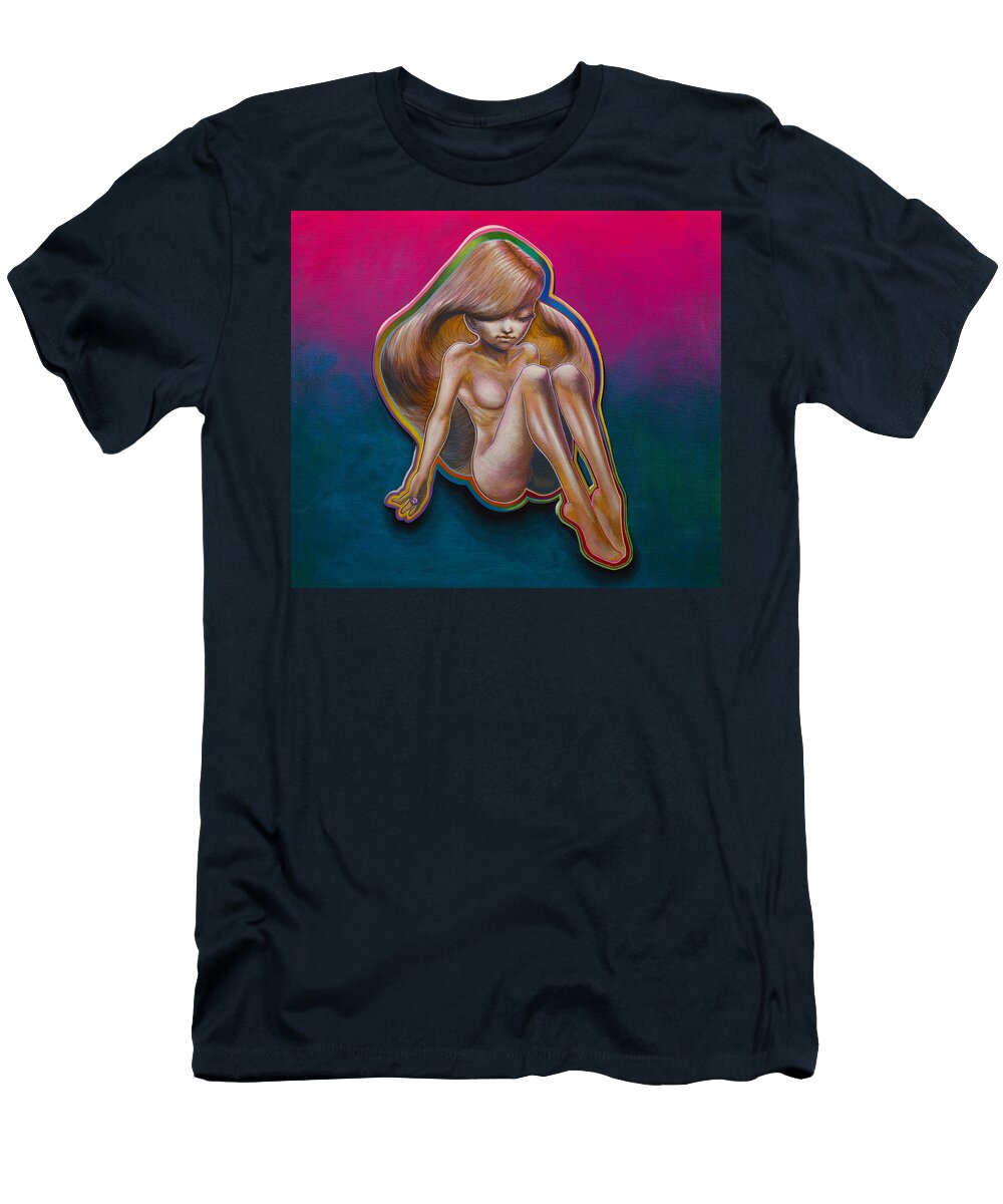 Meditation with Yui in Pink and Turquoise Michael Andrew Law Cheuk Yui T-Shirt