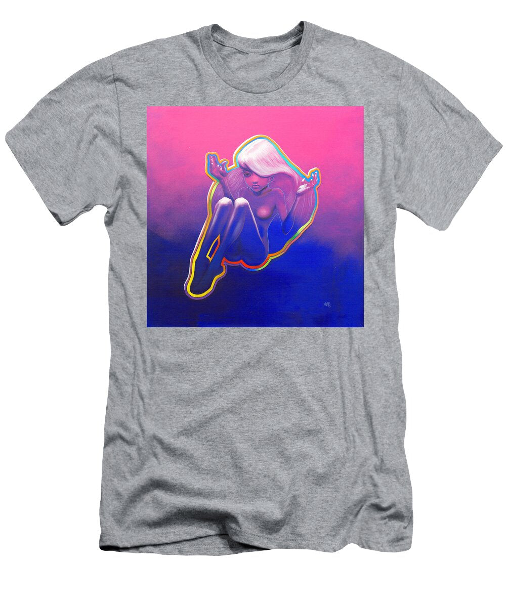 Meditation with Yui in Pink Purple and Blue Michael Andrew Law Cheuk Yui T-Shirt
