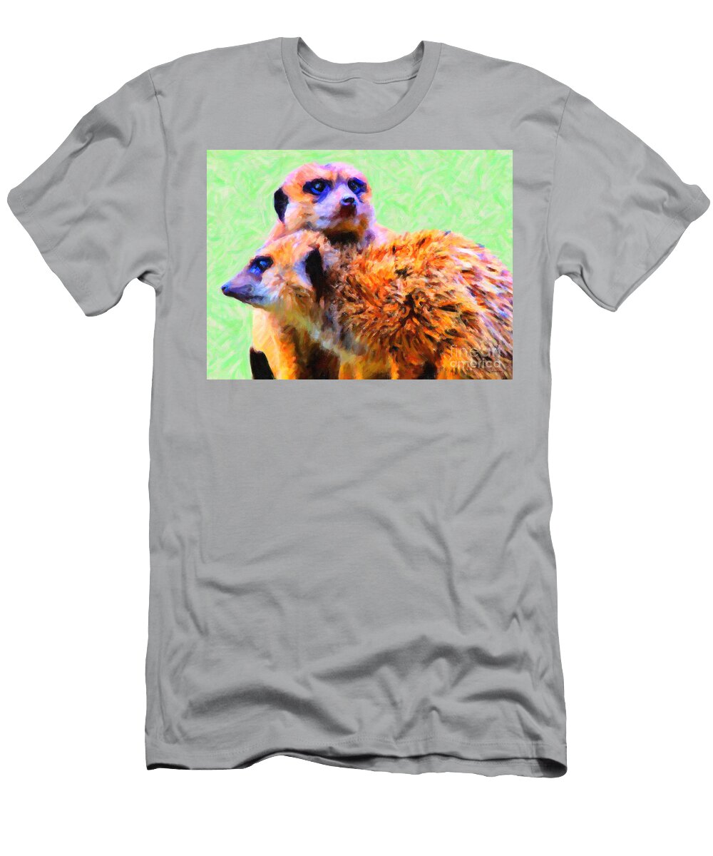 Meerkats 7d4176 Wingsdomain Art and Photography T-Shirt