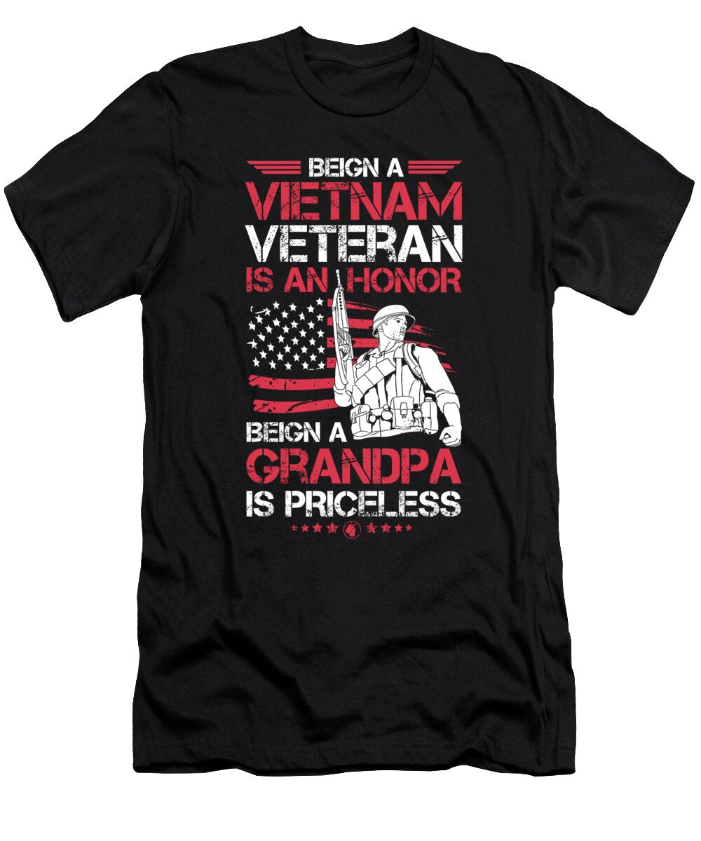 Mens Being a Vietnam Veteran Is a Honor Gift for Grandpas Tank Top Art Frikiland T-Shirt