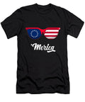 Merica Red Sunglasses of Betsy Ross Flag Lemo Boy T-Shirt