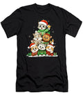 Merry Christmas Funny Christmas Tree Meowy Women Natalie Lidford T-Shirt