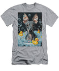Mexican Hairless Dog Frolicking in a Bubbly Bathtub Adrien Efren T-Shirt