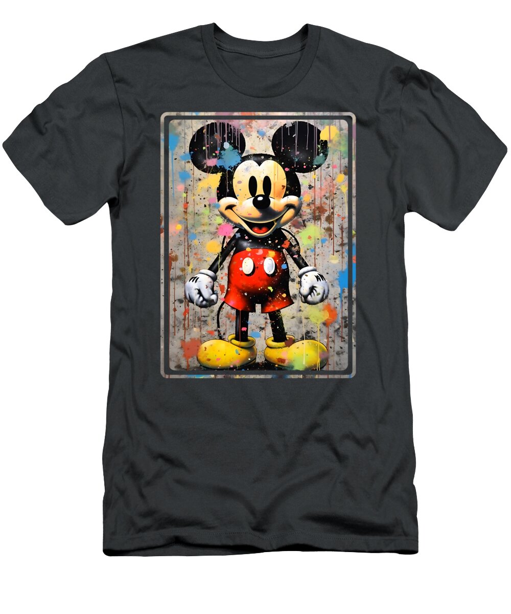 Mickey Mouse Painting Mark Ashkenazi T-Shirt