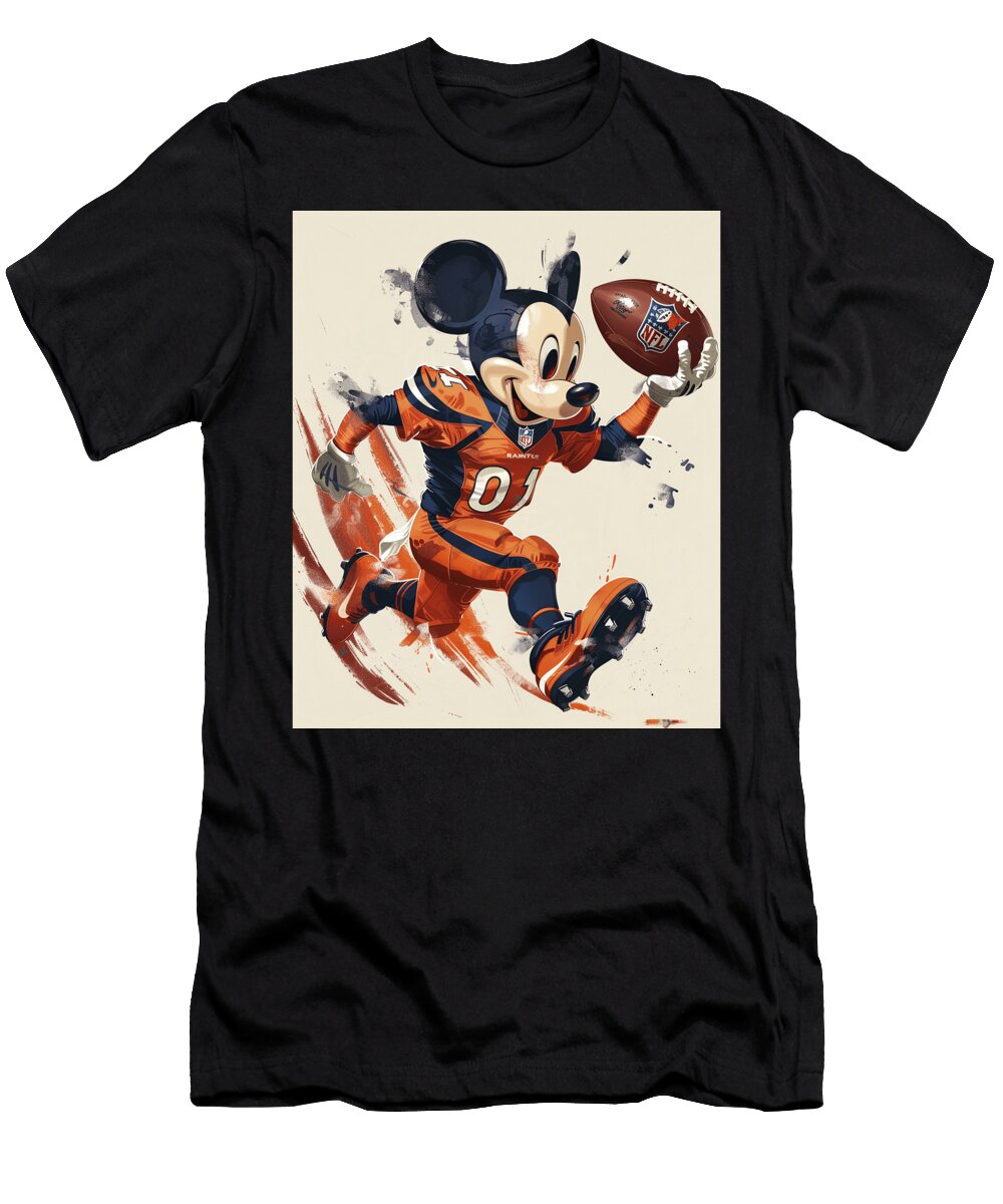 Mickey Mouse Vs Arizona Diamondbacks Animation Cecils Willis T-Shirt