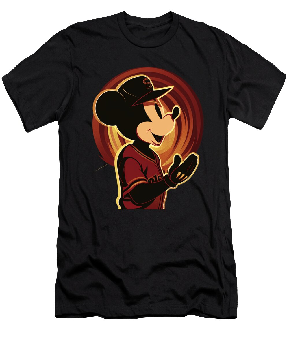 Mickey Mouse Vs Arizona Diamondbacks Fair Cecils Willis T-Shirt