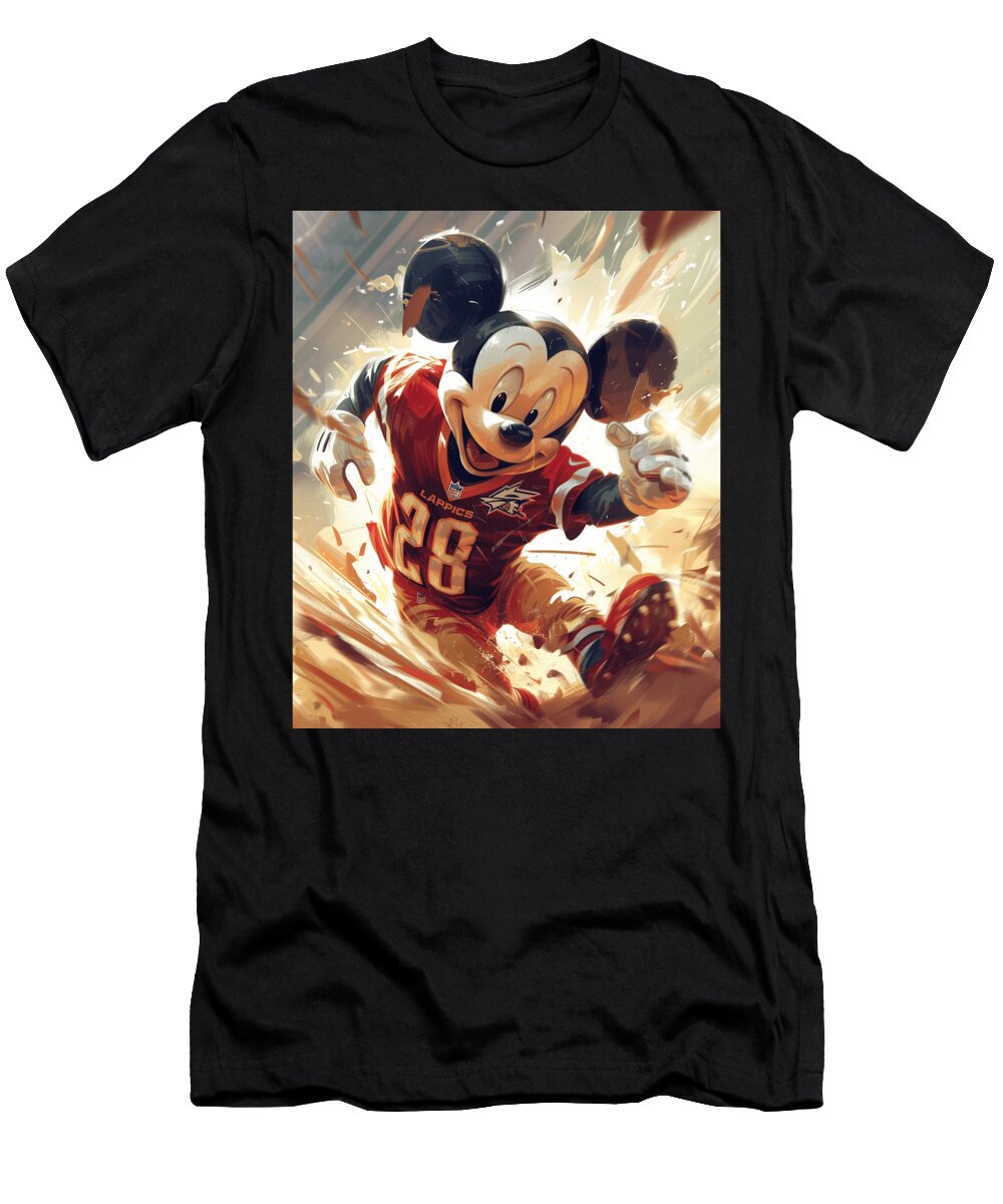 Mickey Mouse Vs Arizona Diamondbacks Fantasy Cecils Willis T-Shirt