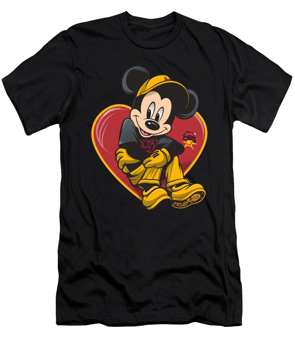 Mickey Mouse Vs Arizona Diamondbacks Feud Cecils Willis T-Shirt