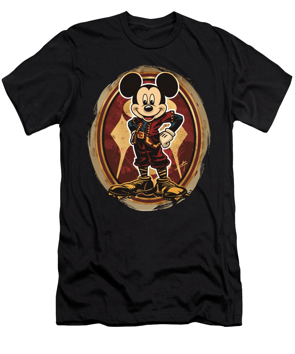 Mickey Mouse Vs Arizona Diamondbacks Field Cecils Willis T-Shirt