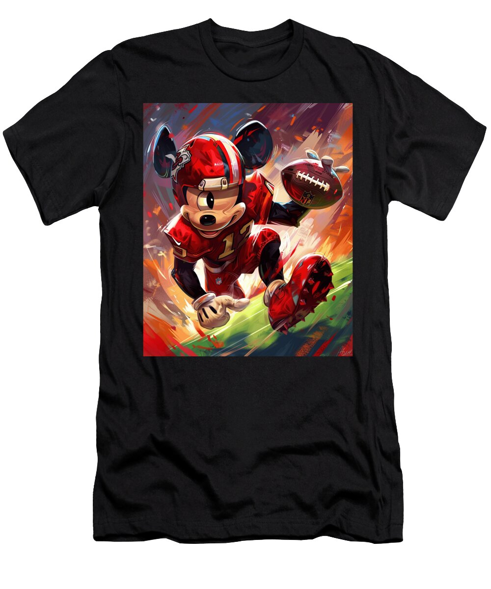 Mickey Mouse Vs Arizona Diamondbacks Fun Cecils Willis T-Shirt