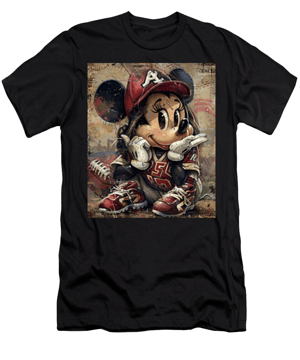 Mickey Mouse Vs Arizona Diamondbacks Homeplate Cecils Willis T-Shirt