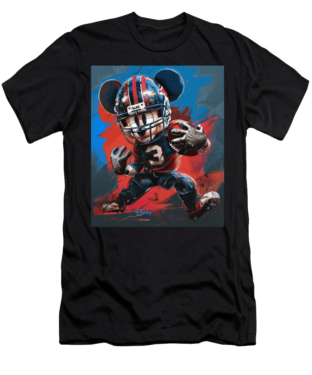 Mickey Mouse Vs Arizona Diamondbacks League Cecils Willis T-Shirt