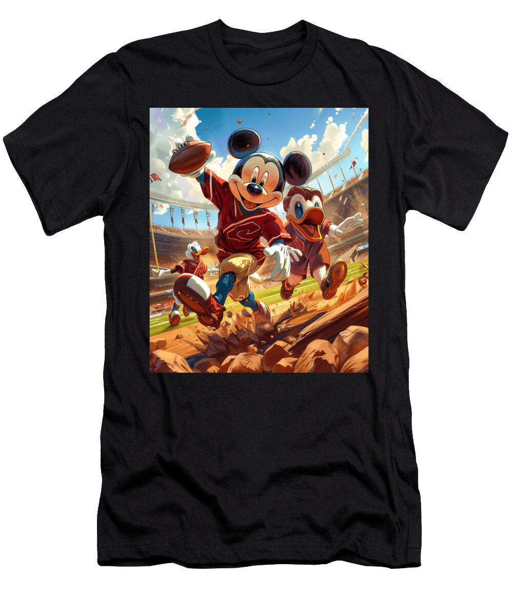 Mickey Mouse Vs Arizona Diamondbacks Matchup Cecils Willis T-Shirt