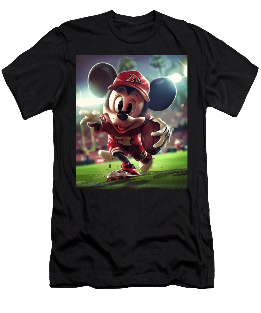 Mickey Mouse Vs Arizona Diamondbacks Merge Cecils Willis T-Shirt
