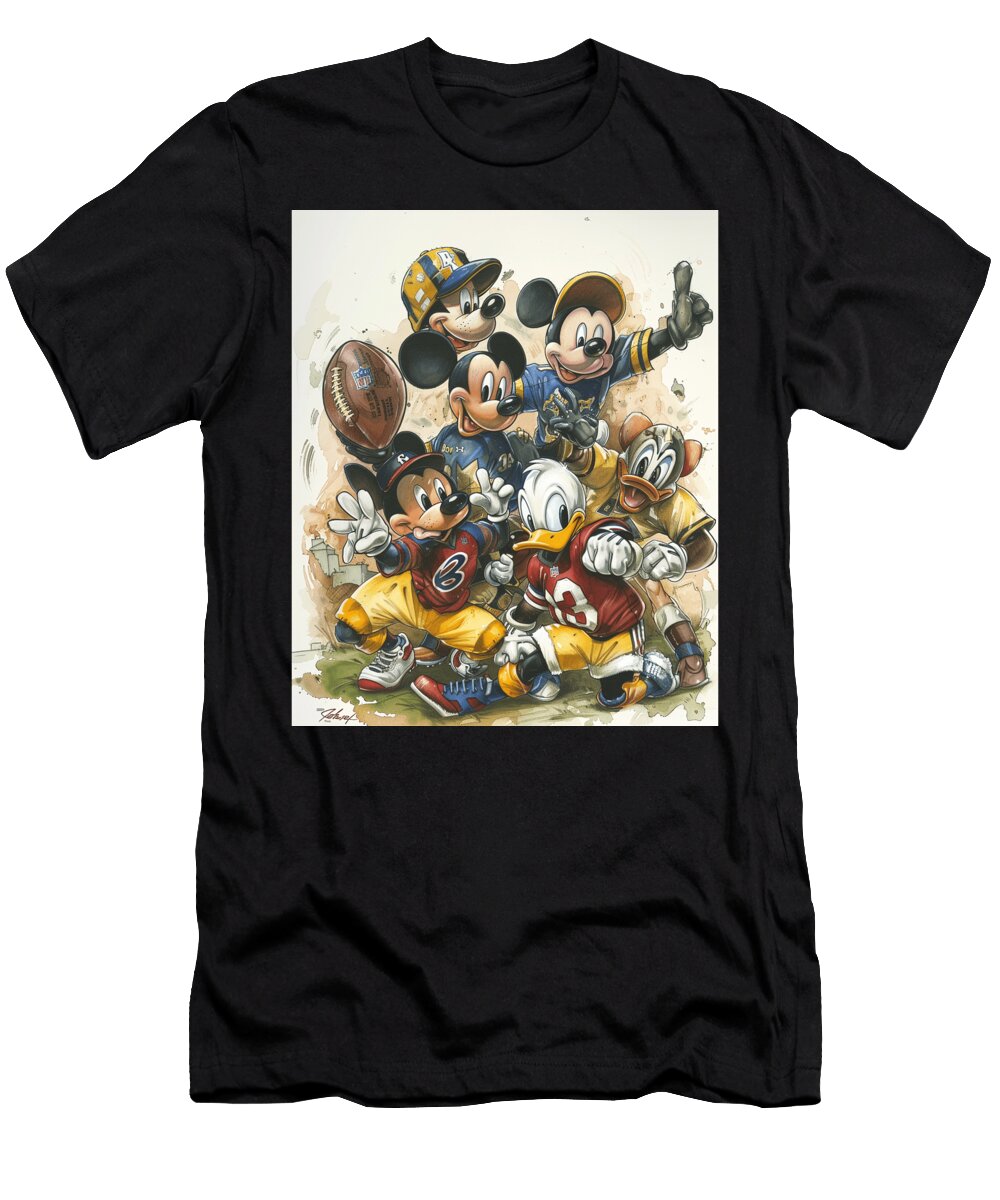 Mickey Mouse Vs Arizona Diamondbacks Pitch Cecils Willis T-Shirt