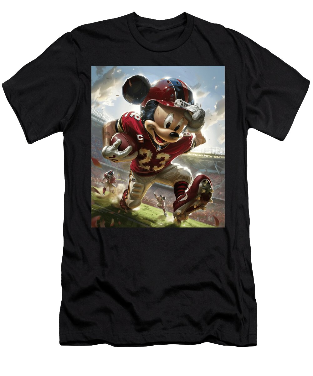 Mickey Mouse Vs Arizona Diamondbacks Playtime Cecils Willis T-Shirt