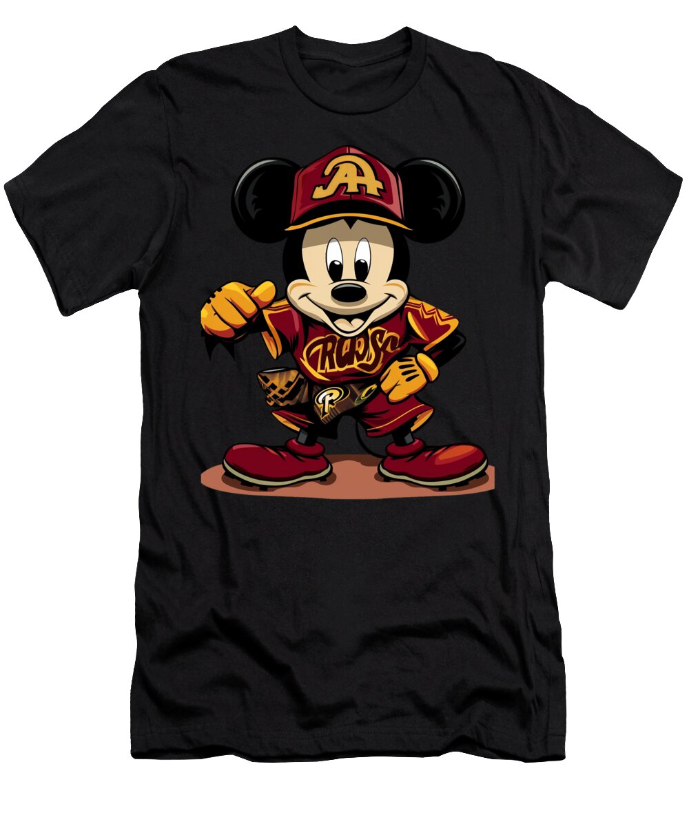 Mickey Mouse Vs Arizona Diamondbacks Rivalry Cecils Willis T-Shirt