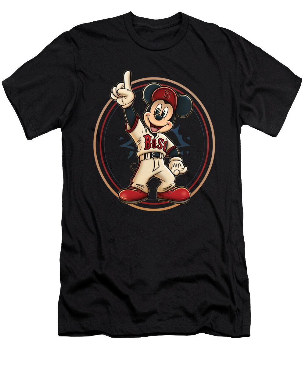 Mickey Mouse Vs Arizona Diamondbacks Round Cecils Willis T-Shirt