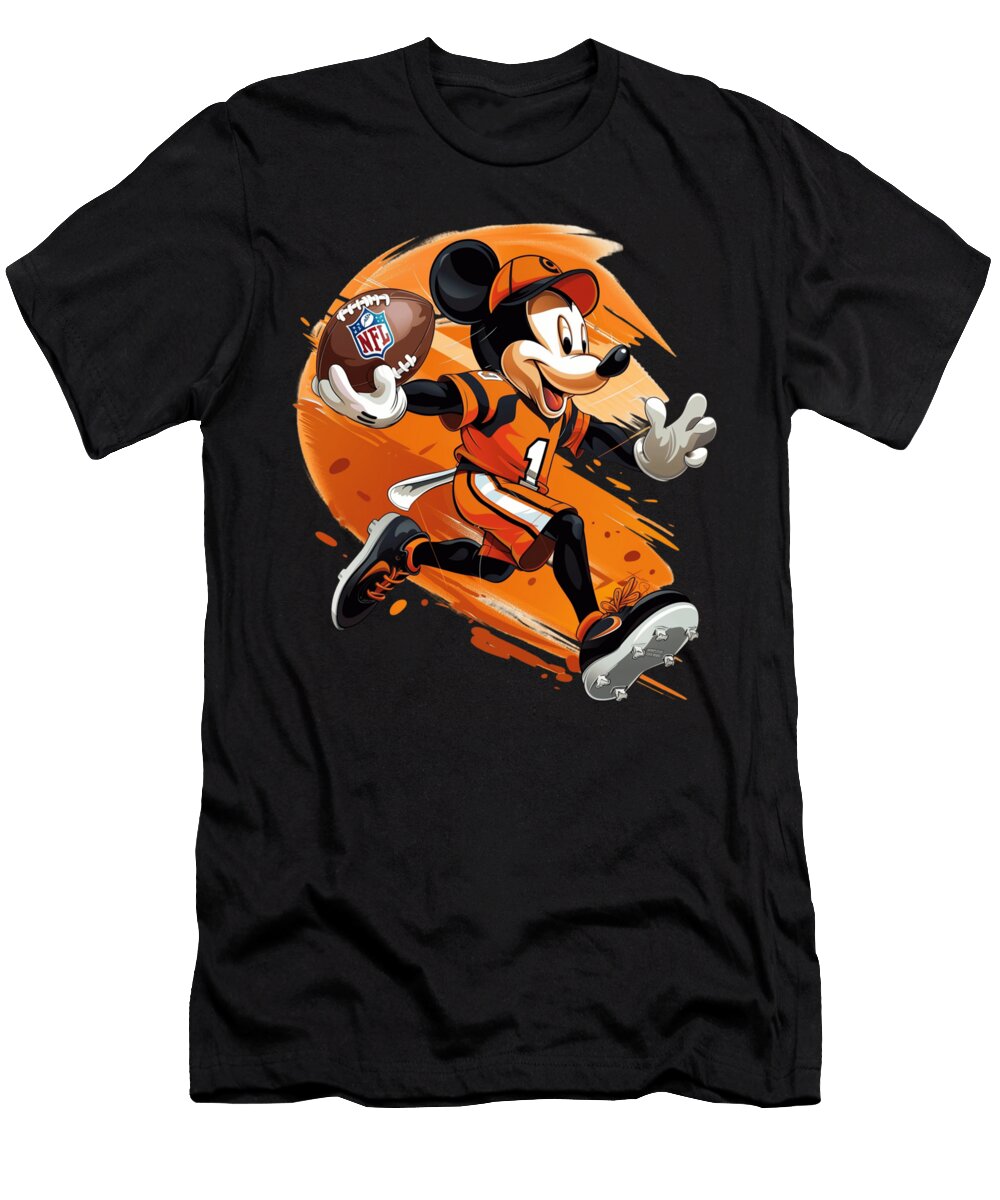 Mickey Mouse Vs Baltimore Orioles Outfield Toon Tactics Mizorey T-Shirt