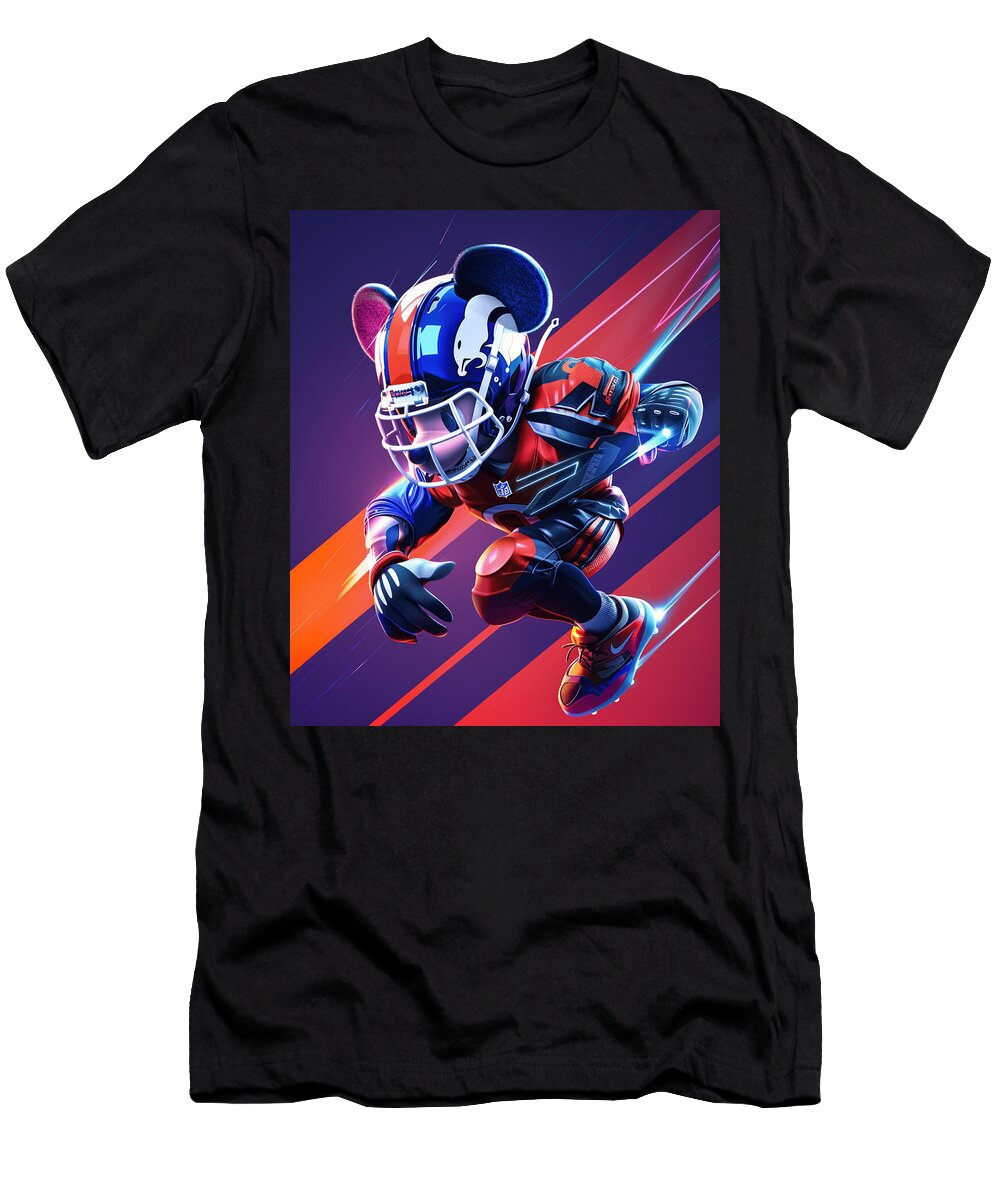 Mickey Mouse Vs Colorado Rockies Toon Team Champion Robertz Schuler T-Shirt