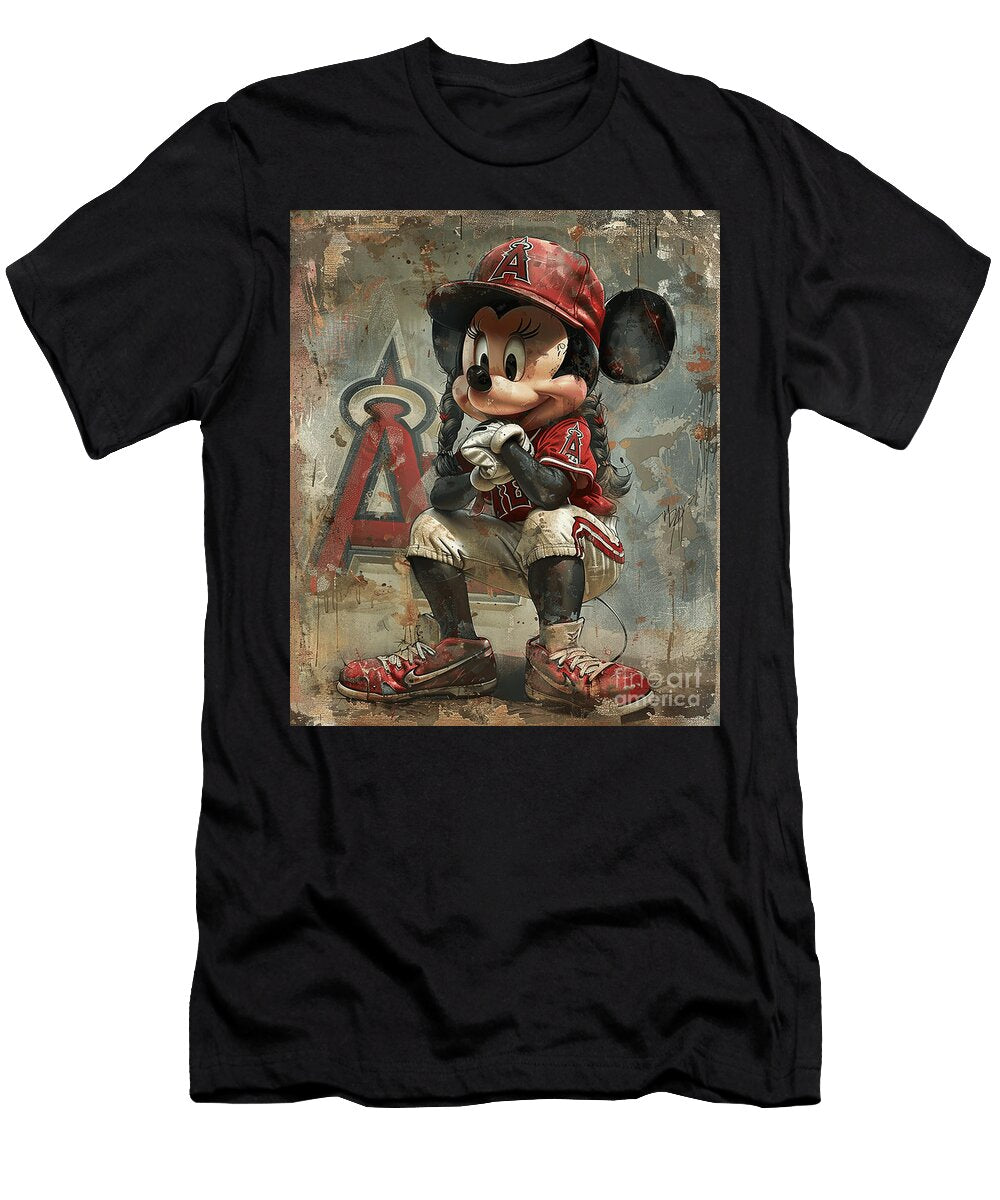 Micky Mouse Vs Los Angeles Angels Goofy Grand Gamble Mizorey T-Shirt