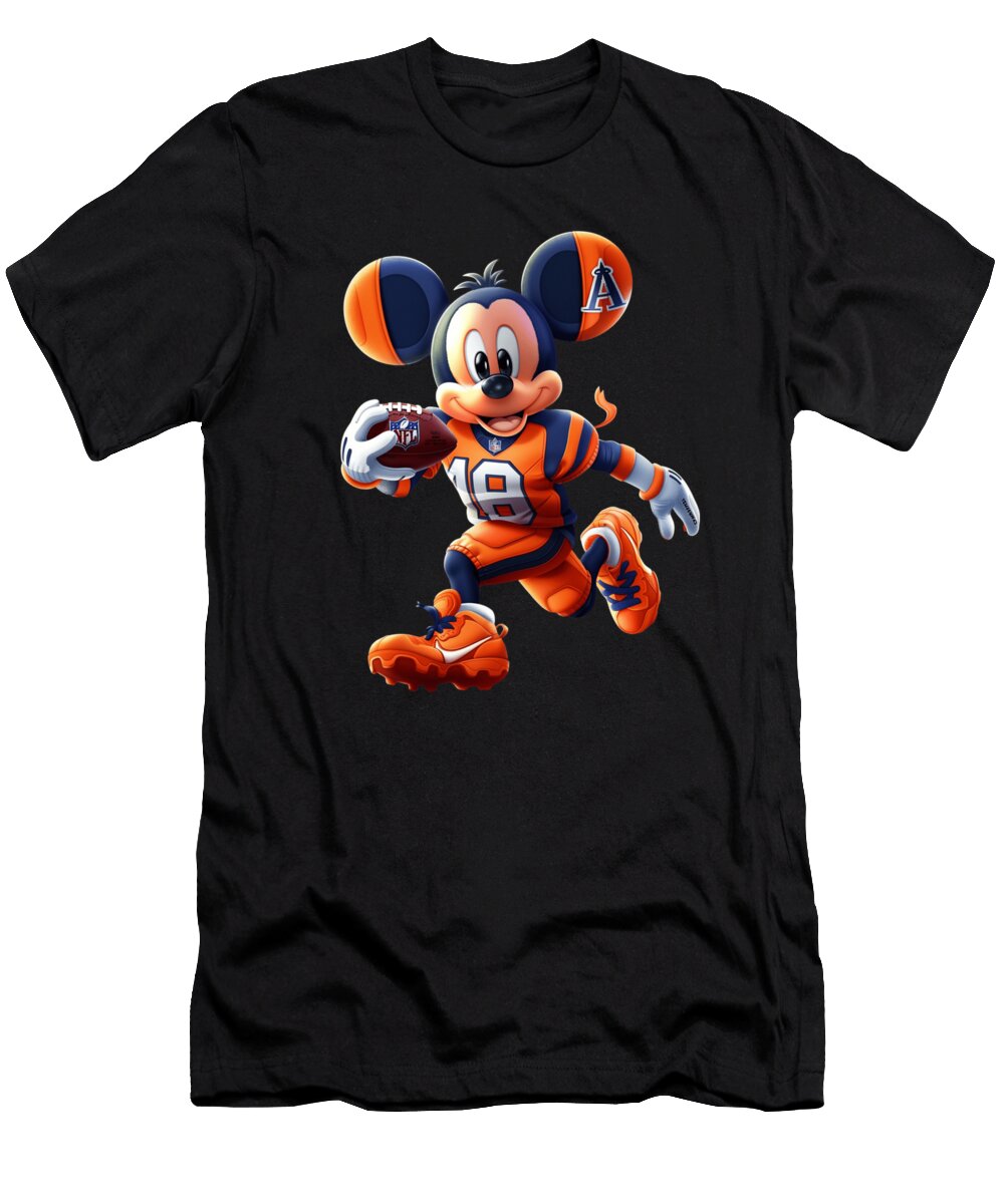 Micky Mouse Vs Los Angeles Angels Toon Team Triumphs Mizorey T-Shirt