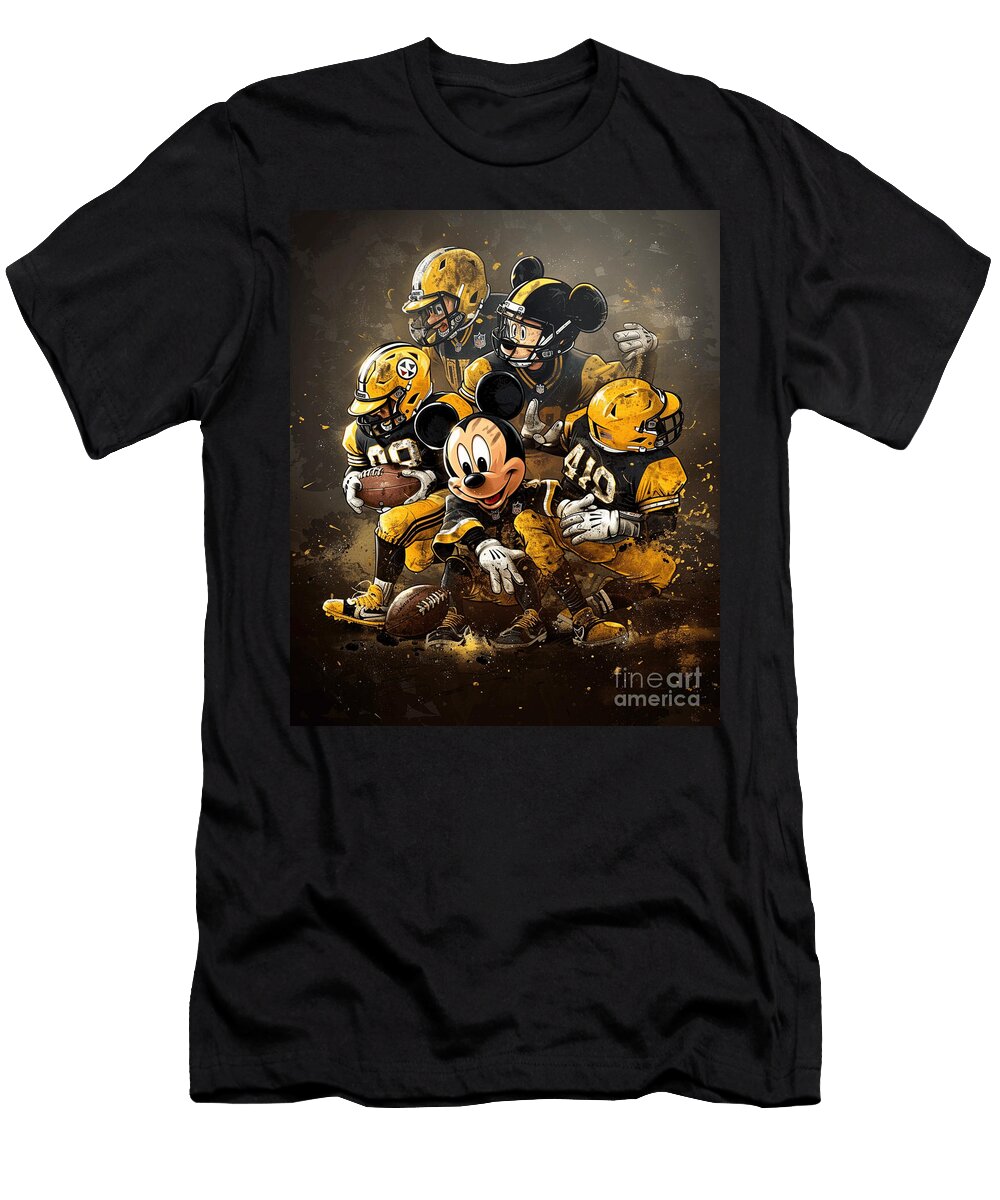 Micky Mouse Vs Los Angeles Angels Toon Top Talent Mizorey T-Shirt