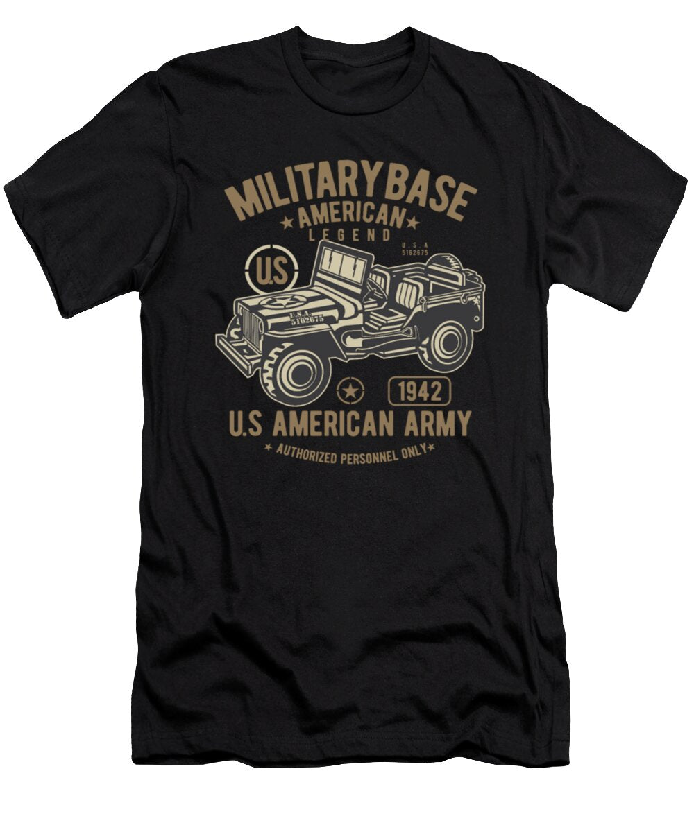 Military Base American Jeep Tinh Tran Le Thanh T-Shirt