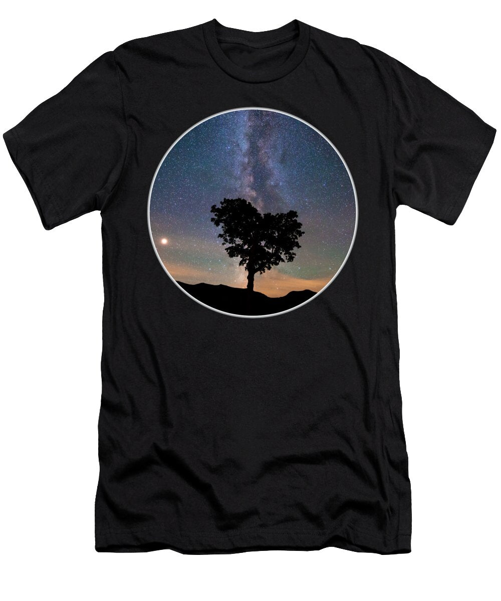 Milky Way Heart Tree Circle Chris Whiton T-Shirt