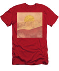 Minimalist Desert Landscape Hot Warm Colours Boho Sparrows End T-Shirt