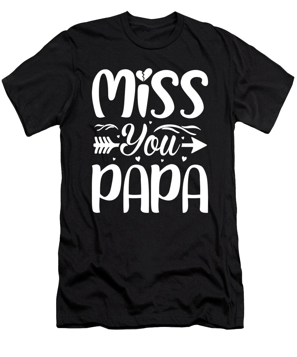 Miss You Papa Retro Fathers Day 2022 Licensed Art T-Shirt