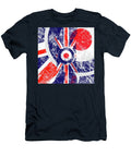 Mod Roundel Union Jack Flag in Grunge Distressed Style Garaga Designs T-Shirt