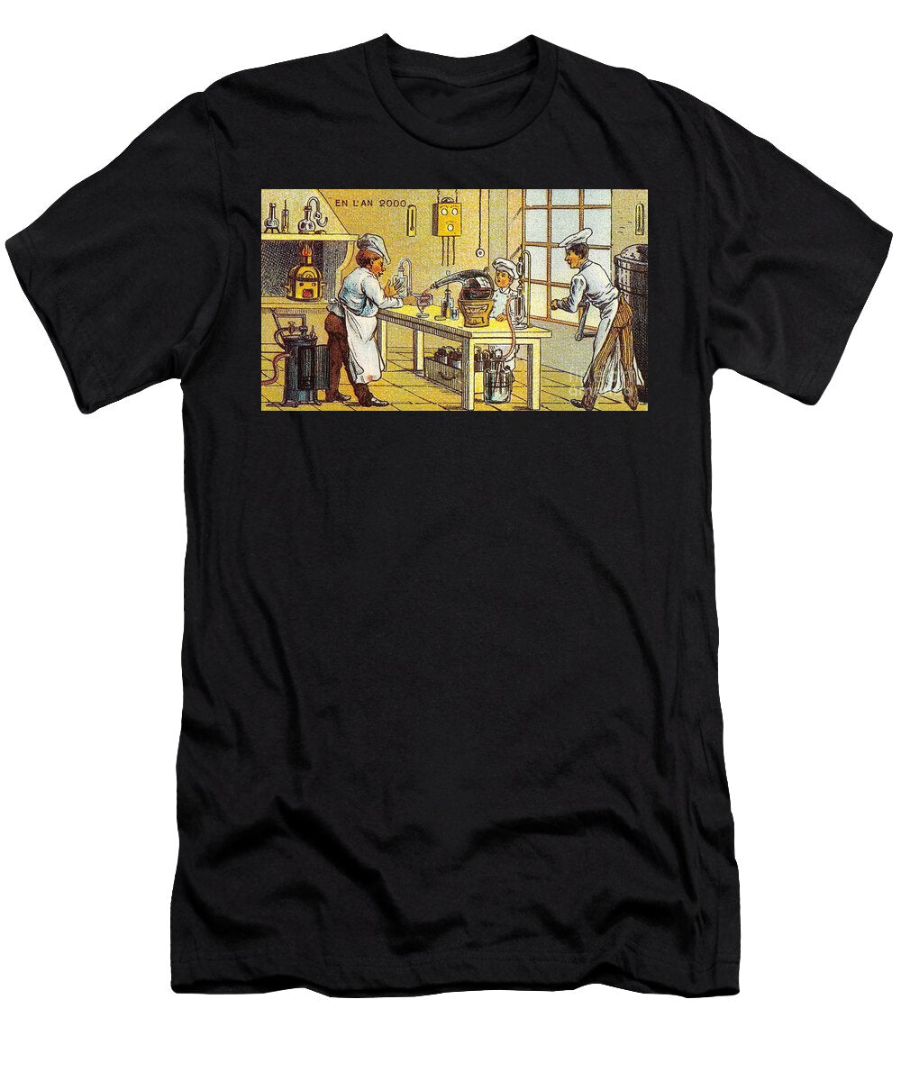 Model Kitchen 1900s French Postcard Science Source T-Shirt