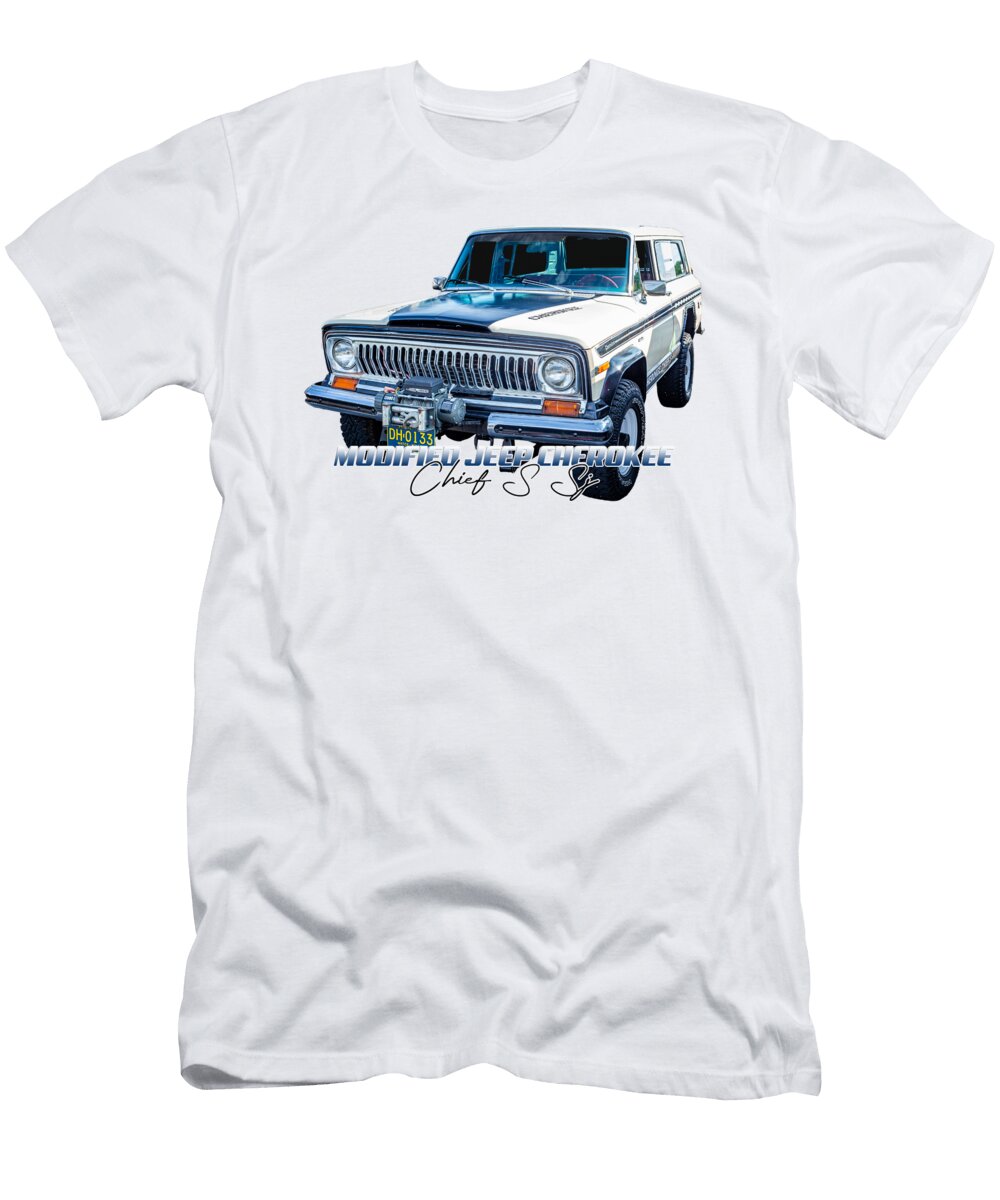 Modified Jeep Chreokee Chief S Sj Gestalt Imagery T-Shirt
